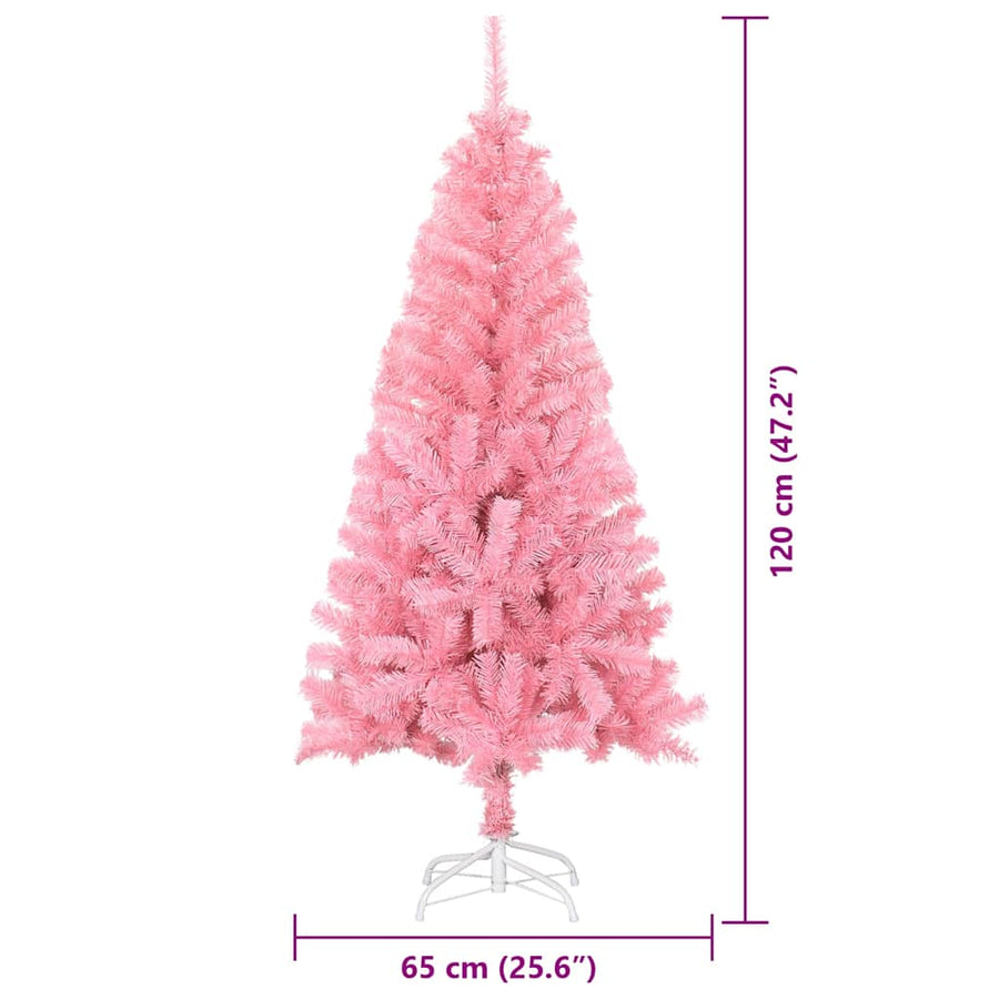 Kerstboom met 150 LED met standaard Roze 120 cm PVC