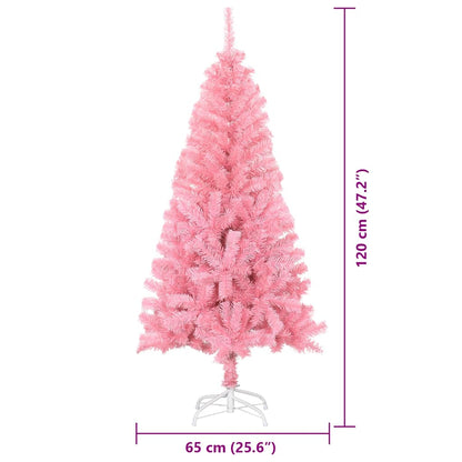 Kerstboom met 150 LED met standaard Roze 120 cm PVC