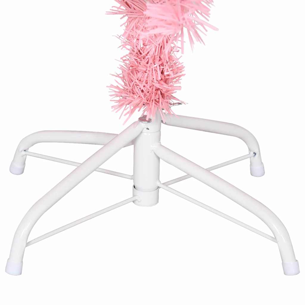 Kerstboom met 150 LED met standaard Roze 150 cm PVC