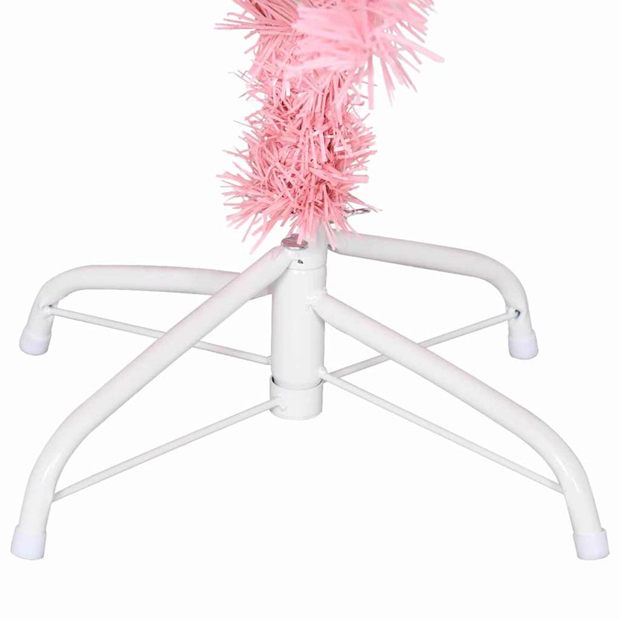 Kerstboom met 150 LED met standaard Roze 150 cm PVC