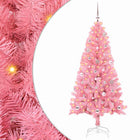 Kerstboom 150 cm roze met 150 LED en standaard