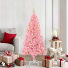 Kerstboom 150 cm roze met 150 LED