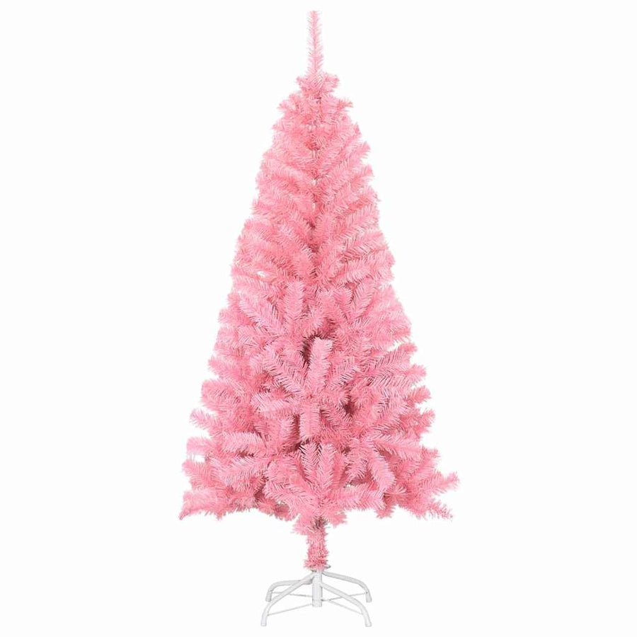Kerstboom met 150 LED met standaard Roze 150 cm PVC