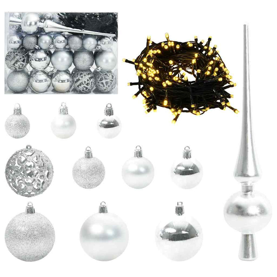 Kerstboom met 150 LED met standaard Roze 150 cm PVC