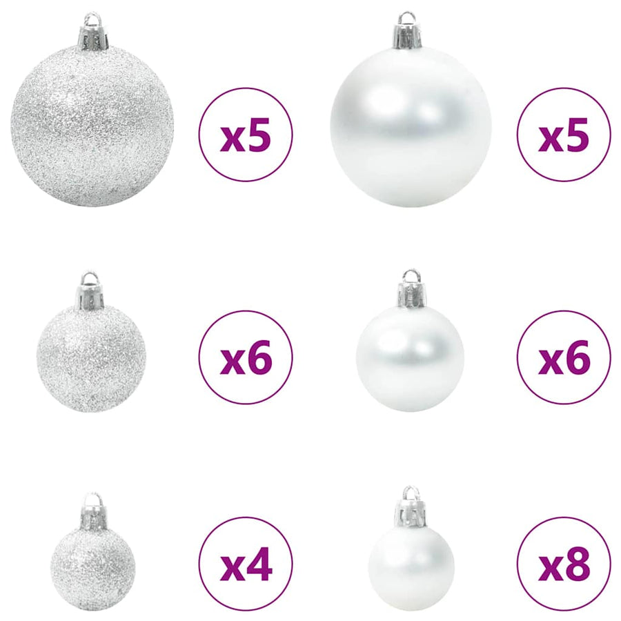 Kerstboom met 150 LED met standaard Roze 150 cm PVC