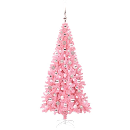 Kerstboom met 300 LED met standaard Roze 180 cm PVC