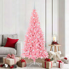 Kerstboom 180 cm roze met 300 LED en standaard
