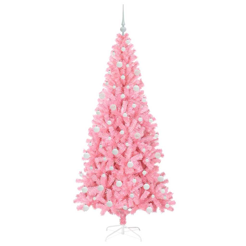 Kerstboom met 300 LED met standaard Roze 180 cm PVC