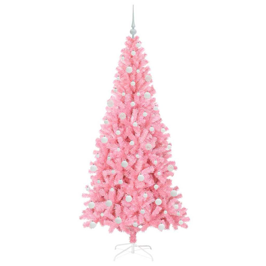 Kerstboom met 300 LED met standaard Roze 180 cm PVC