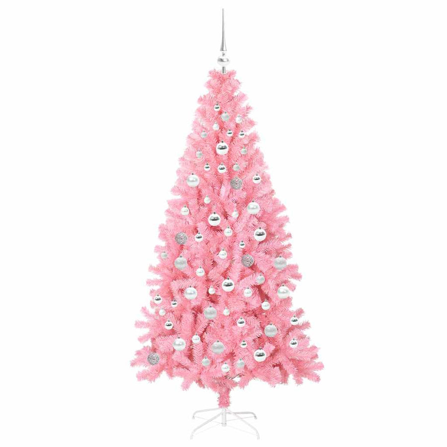 Kerstboom met 300 LED met standaard Roze 180 cm PVC