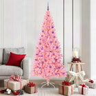 Kerstboom 180 cm roze met 300 LED