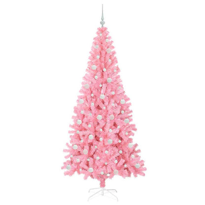 Kerstboom met 300 LED met standaard Roze 210 cm PVC