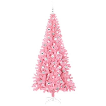 Kerstboom met 300 LED met standaard Roze 210 cm PVC