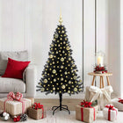Kerstboom 150 cm zwart met 150 LED