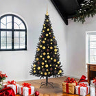Kerstboom zwart 180 cm PVC