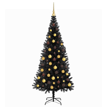 Kerstboom Zwart 180 cm PVC