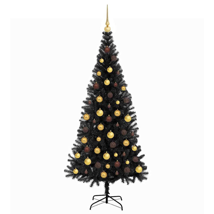 Kerstboom Zwart 180 cm PVC