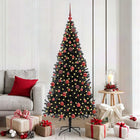 Kerstboom 180 cm met 300 LED zwart