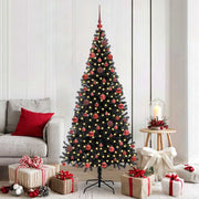 Kerstboom 180 cm met 300 LED zwart