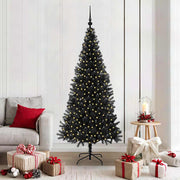 Kerstboom 180 cm met 300 LED zwart