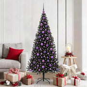 Kerstboom 180 cm met 300 LED zwart