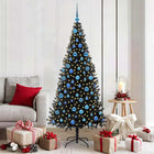 Kerstboom 180 cm met 300 LED zwart