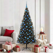 Kerstboom 180 cm met 300 LED zwart