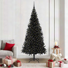 Kerstboom 210 cm met 300 LED zwart