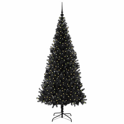 Kerstboom met 300 LED met standaard Zwart 210 cm PVC