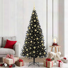 Kerstboom 210 cm 300 LED zwart