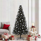 Kerstboom 210 cm met 300 LED zwart