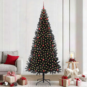 Kerstboom zwart 240 cm PVC met LED
