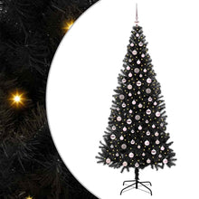 Kerstboom Met 300 Led Met Standaard Pvc Zwart 240 cm
