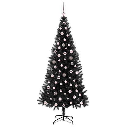 Kerstboom Met 300 Led Met Standaard Pvc Zwart 240 cm