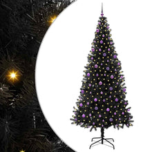 Kerstboom Met 300 Led Met Standaard Pvc Zwart 240 cm
