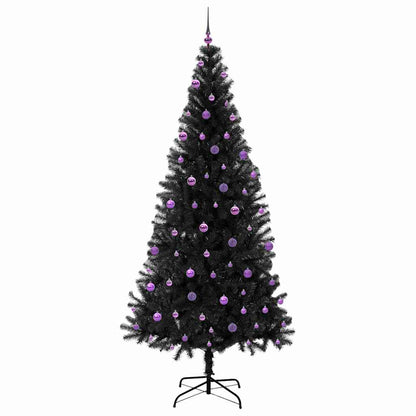 Kerstboom Met 300 Led Met Standaard Pvc Zwart 240 cm