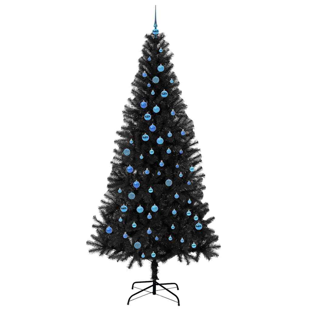 Kerstboom Met 300 Led Met Standaard Pvc Zwart 240 cm