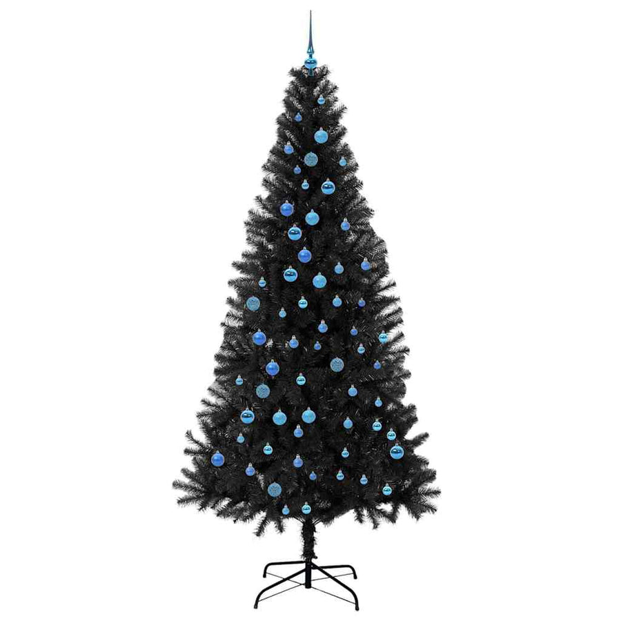 Kerstboom Met 300 Led Met Standaard Pvc Zwart 240 cm