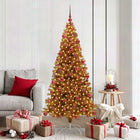 Kerstboom goud 180 cm met 300 LED USB