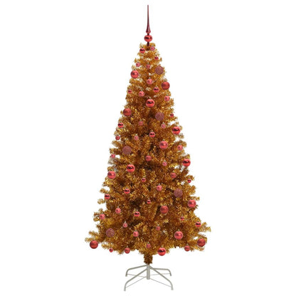Kerstboom met 300 LED met standaard Goud 180 cm PET