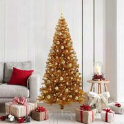 Kerstboom 180 cm goud met 300 LED en standaard