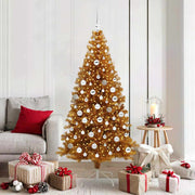 Kerstboom goud 180 cm PET met LED verlichting