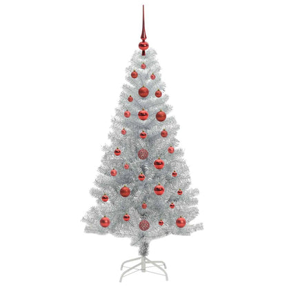 Kerstboom Met 150 Led Met Standaard Zilver 120 Cm Pet Goud