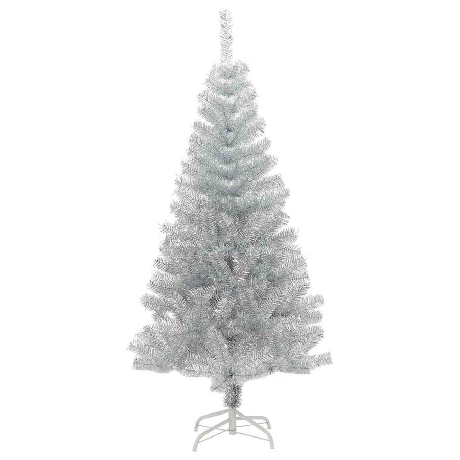 Kerstboom Met 150 Led Met Standaard Zilver 120 Cm Pet Goud