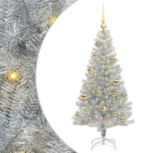 Kerstboom Met 150 Led Met Standaard Zilver 120 Cm Pet Goud
