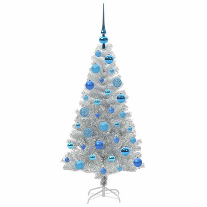 Kerstboom Met 150 Led Met Standaard Zilver 120 Cm Pet Goud