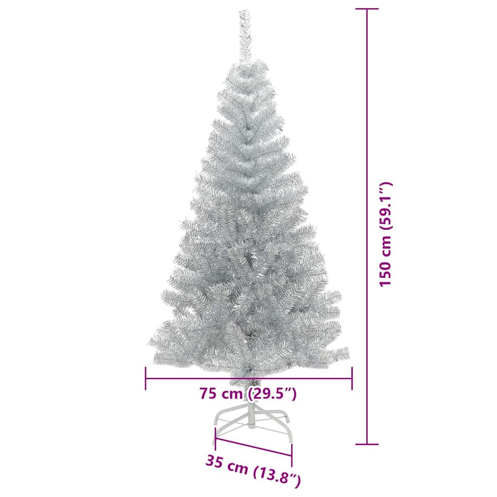 Kerstboom Zilver 150 cm PET