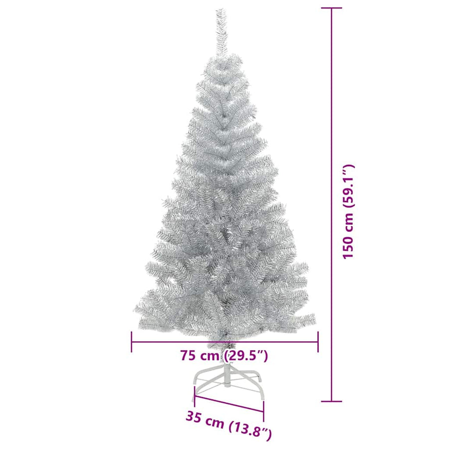 Kerstboom Zilver 150 cm PET