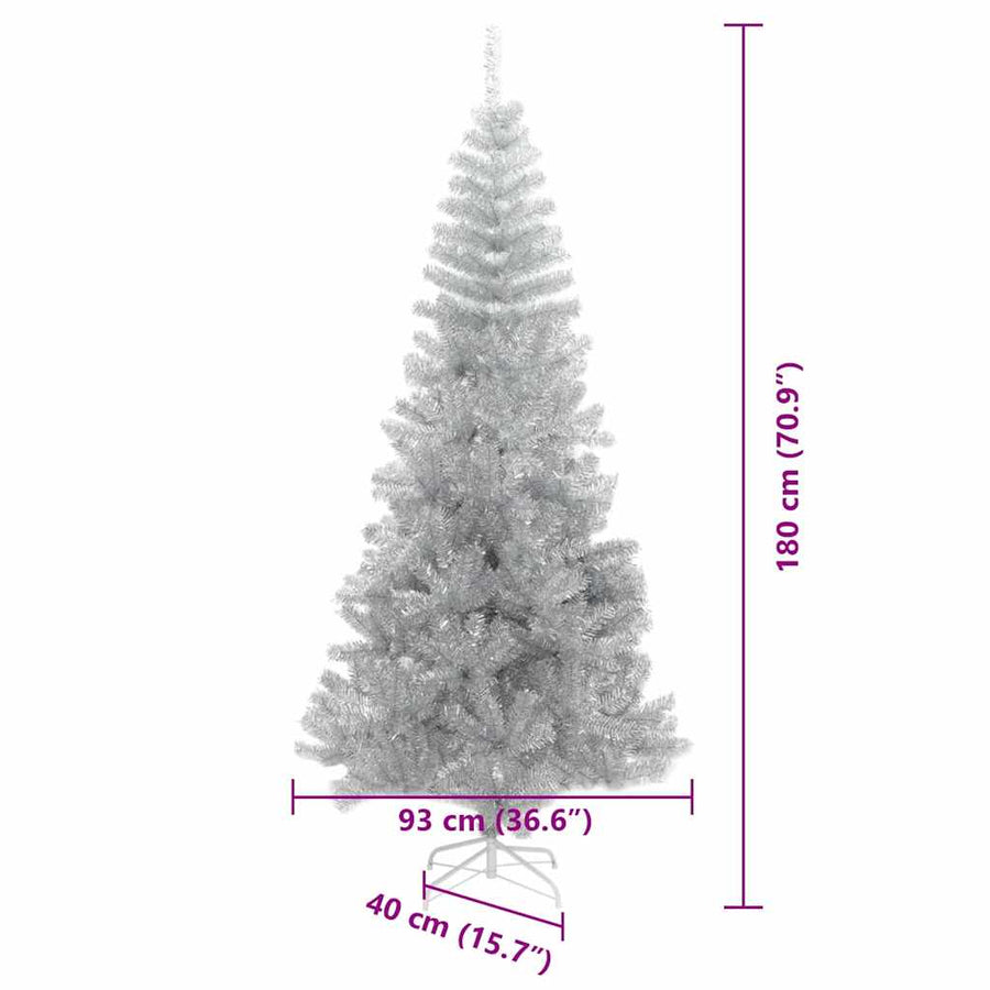 Kerstboom Zilver 180 cm PET