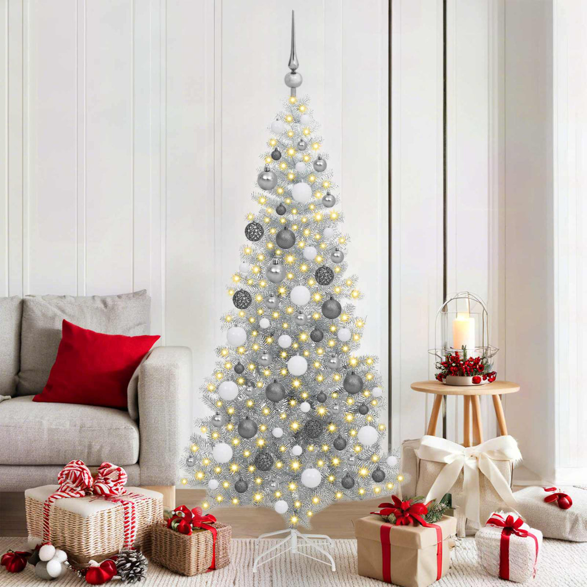 Kerstboom Zilver 180 cm PET